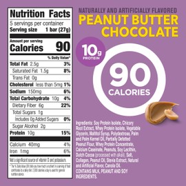 Protein One 90 Calorie Protein Bars, Peanut Butter Chocolate, Keto Friendly, 5 Ct, 4.8 oz