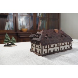 Midene Ceramic Art Tealight Candle Holder Room Decoration Handcrafted Collectible Miniature Light House Old Konzil House in Konstanz, Germany C322