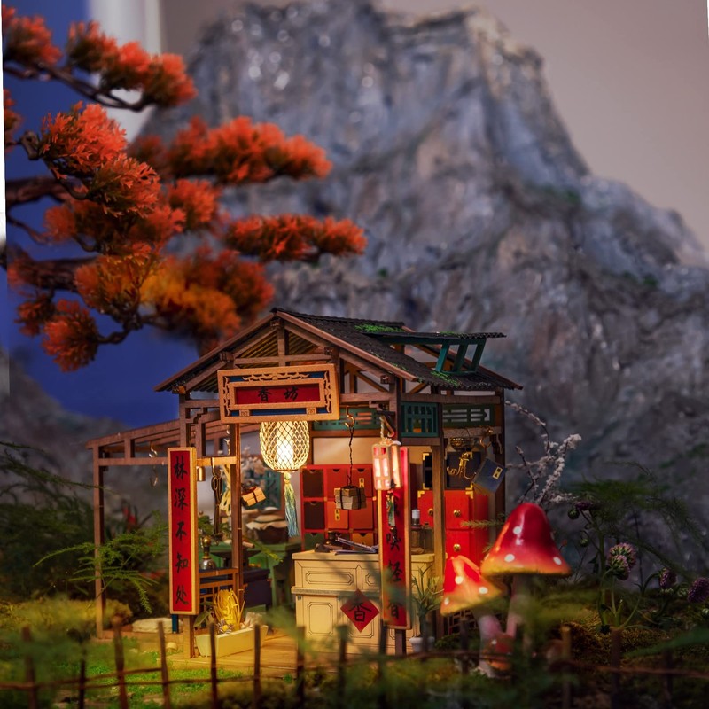 Dokurundo ® Robotime DIY Miniature House Dollhouse Chinese Series (Saishankan)