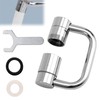 Aireador Grifo Fregadero Giratorio Extensión, Extensor Grifo Universal Giratorio en