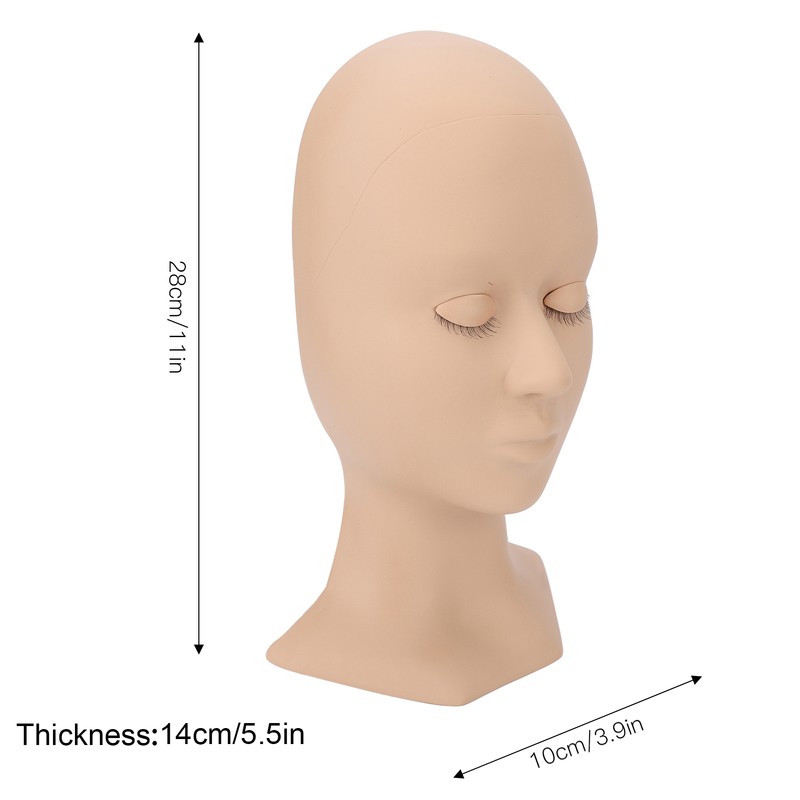 Eyelash Mannequin Head Replaceable Eyes Eyelash Extensions Makeup Massage Acupuncture