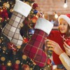 Vanteriam 4 Pack Buffalo Plaid Christmas Stockings, 22 Inch Large
