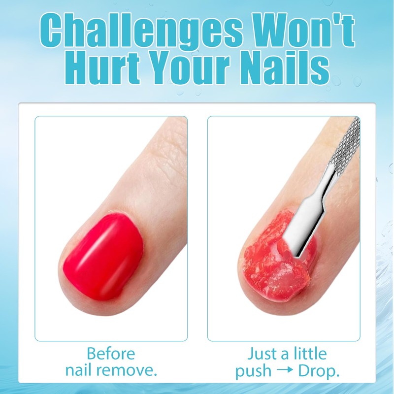 Quick Gel Nail Polish Remover, Easy Remove Gel Polish in