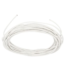 TOP-VIGOR 1mm2 500C High Temperature Wire, 10M/33ft 26AWG Nichrome Resistance Wire for Heating Elements, Fiberglass Insulated Tinned Copper Wire, White