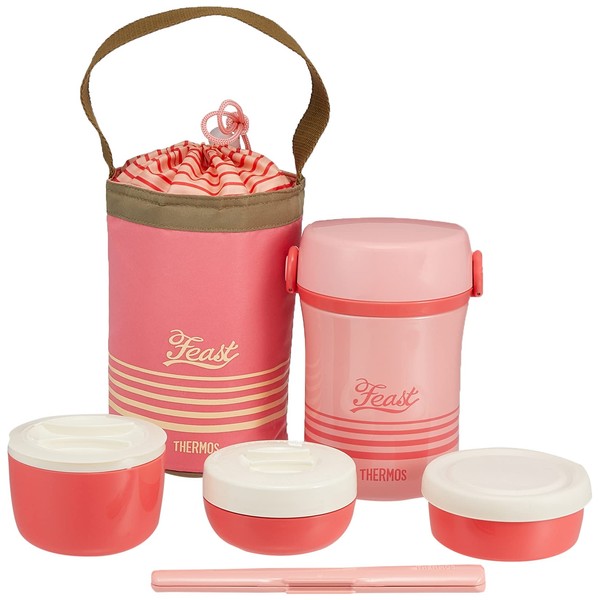 Thermos Stainless Lunch Jar Coral Pink Jbc-801 Cp