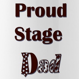 CafePress Proud Stage Dad Stainless Water Bottle 1 1.0L (34 oz) Stainless Steel Water Bottle