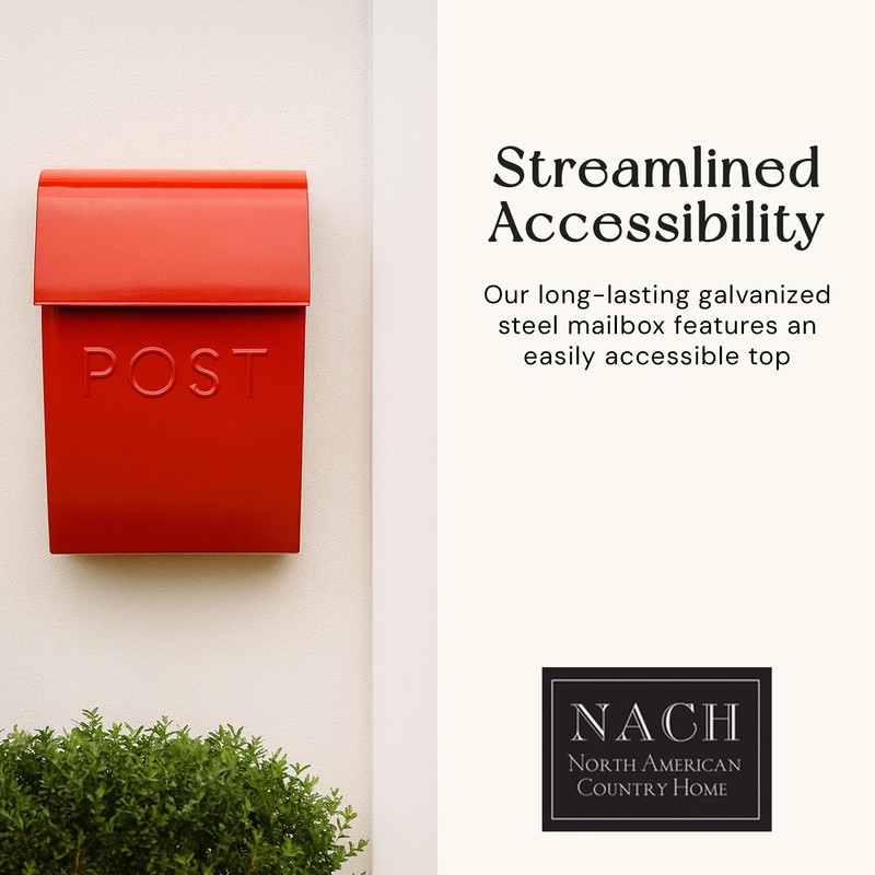 NACH Mailboxes for Outside Wall Mount, 15 x 10 x