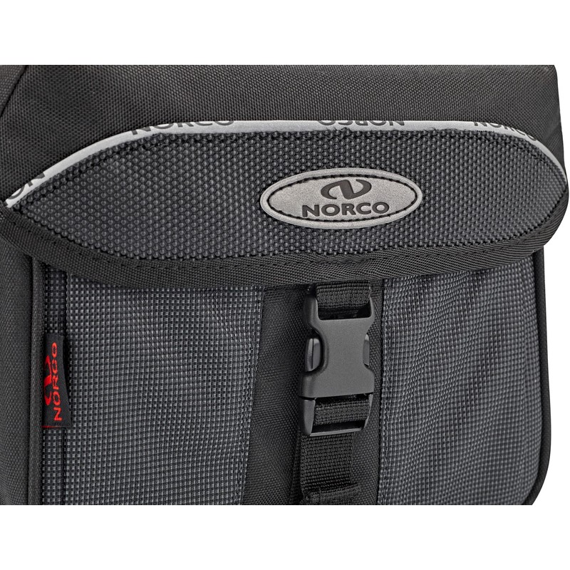 Norco Unisex - Adult Ottawa Handlebar Bag, Black, Silver, 23