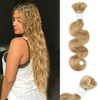 Liqusee Body Wave Curly #27 Human Braiding Hair 100g One Bundle/Pack Bulk Human Hair for Braiding No Weft Human Hair Braiding Hair for Boho Braids (18 inch, Body Wave #27)