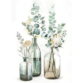 Rixotix Diamond Painting, 5D Diamond Painting for Adults with Diamond Painting Accessories, Painting Flowers Craft Set, Diamond Painting Set, Flower Full Drill Gift for Home Wall Decor (30 x 40 cm)