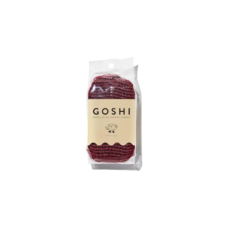 Esponja Exfoliante para Ducha GOSHI Brick Red – Secado Rápido