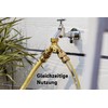 REHAU 2-way distributor made of robust brass, simultaneous connection of