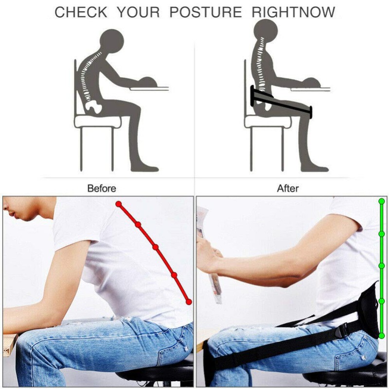 Posture Support GENERISE ‘No Hunch’ Posture Corrector - Seated Lower