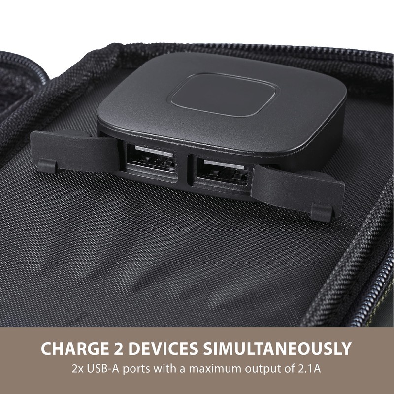 Elecom MPA-NEST-S012OV Solar Charger NESTOUT SOLAR-1 [2 Panels] 14W Olive