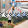 Windspeed Race Car Party Supplies, 38 Pcs Set: 24 Checkered