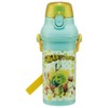 Skater Children's Plastic Water Bottle 480ml One-Push Open/Close Antibacterial Child-Friendly
