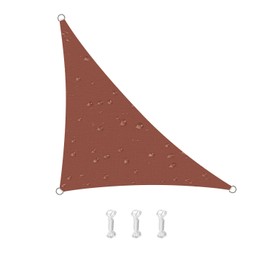 HOMPER 10'x10'x14' Waterproof Sun Shade Sails 95% UV Block, Oxford Fabric, for Patio, Balconies, Lawn Garden, Party, Outdoor Activities