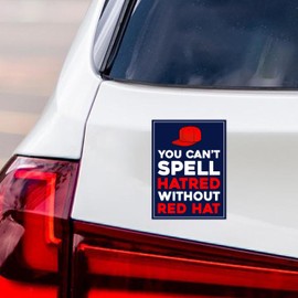 No Kings in America Magnet, Resist Hate Magnet, Anti-Trump, Resist Racism Car Decal, Resist Fascism - 6" x 4.5"