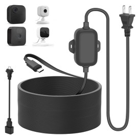 30ft/9m Power Adapter for Blink Outdoor 4 (4th Gen) (3rd Gen) & Blink Mini/Mini 2, Weatherproof Power Cable Continuously Charge Your Blink Camera, No Extra Charger Head Needed