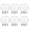 MAGICLULU 6pcs DIY Snow Globe Water Globe Clear Plastic Snow