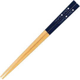 Sunlife H-06410 Children's Chopsticks Dishwasher Safe, 7.1 inches (18 cm), For Ages 7 - 9 Years, Unisex, Shooting Star, Antibacterial, Blue, Made in Japan