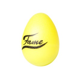 Fame Egg Shaker Yellow, Compact Plastic Shaker, Harmonious Sound, Ideal for Schools, Music Groups, Drum Compass, Percussionists