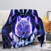 Biyejit Dream Catcher Wolf Fleece Throw Blankets for Couch Sofa