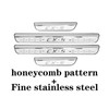 Steel Chrome Door Sill Protector for Mazda CX-5 2013-2025, Honeycomb-Pattern
