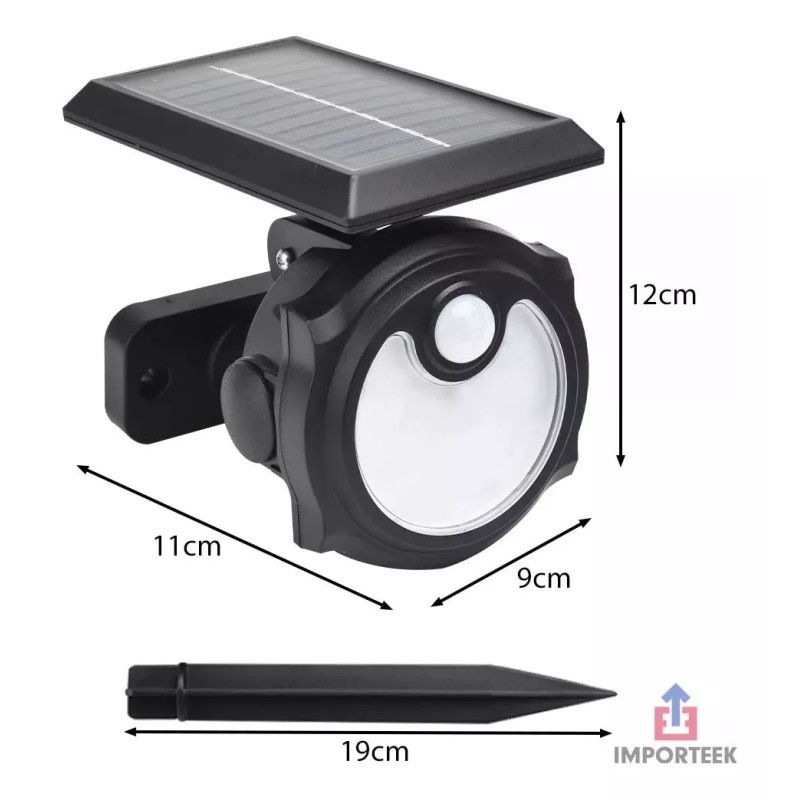 Importeek 3pz Lampara Luminario Solar Luces Led Jardin Estaca Exterior