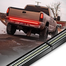 OPT7 60" Redline Parlux Triple Row LED Tailgate Light Bar w/Sequential Red Turn Signal, Weatherproof Rigid Aluminum Frame Light Strip for Trucks, Pickup - Full Function Reverse Brake Running
