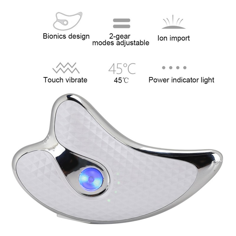 Microcurrent Facial Scraper Massager Electric Face Lifting Firming Beauty Scraping