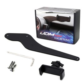 iJDMTOY Behind Tachometer Bolt-On Mount Cell Phone GPS Black Holder Compatible with Mini Cooper R50 R52 R53
