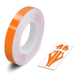 ORANGE, 3/8" | 9mm, Self-Adhesive Vinyl Pin Stripe Line Decal Sticker Tape, Length 32ft | 9.80m, Suitable for Cars, Vans, Motorcycles, Bikes, Models, Tuning & Styling, and much more