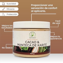 Crema Corporal de Cacao Con Manteca De Karité Previene Estrías Productos Mart Mexico 400g
