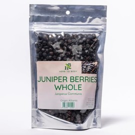 Herb To Body Juniper Berries Whole | Juniperus Communis | Wildcrafted | 4oz
