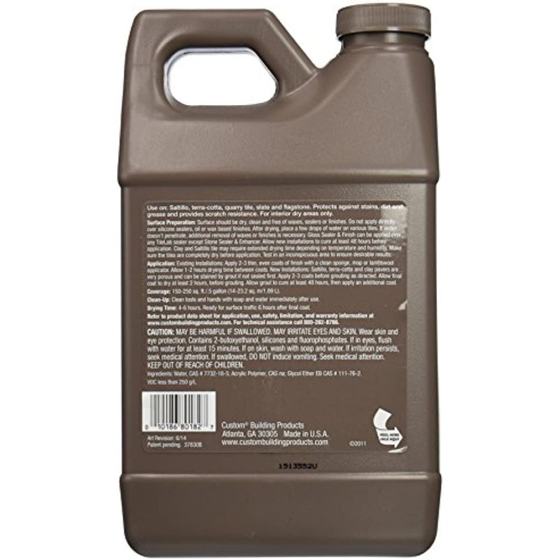 CUSTOM BLDG PRODUCTS TLGLSSHG 1/2-Gallon Gloss Seal/Finish