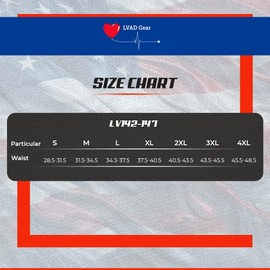 LVAD Medical Shorts Unisex for Heartmate 2 & 3 – Comfortable & Durable | Available in White & Black (CA/US, Alpha, 3X-Large, Regular, Regular, Black)