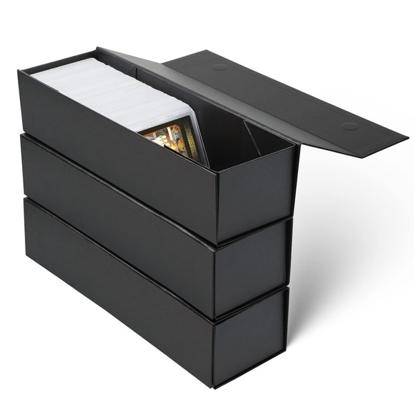 SFSOC 3Pack Trading Card Storage Box,Toploaders Storage Box,Baseball Card Storage