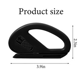 Osilly Car Wrapping Paper Cutter, 2PCS Vehicle Film Cutting Tool with Blade for Window Tint Wrap, Automotive Wrapping Paper Cutting Utility Knife Accessories, Universal for Most Cars (Black)