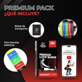 BOLD TRIBE Set de Mini Bandas de Resistencia - Bandas Elásticas para Ejercicio - Fitness, Yoga, Crossfit, Pilates, Gym en Casa
