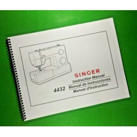 For Singer Singer 4432 Instruction Manual 66 Pages With Clear Covers