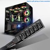 3 Pack PWM Fan Hub 1 to 5 Splitter,5-Way PC