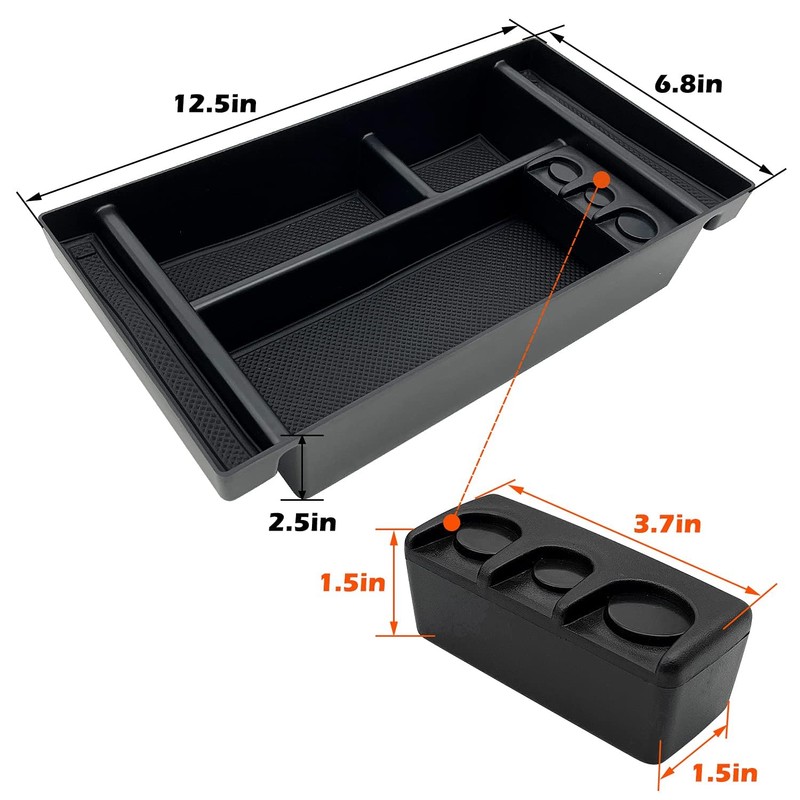 JOJOMARK Center Console Organizer Tray fits for 2019-2022 GMC Sierra/Chevy