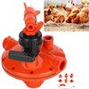 Chicken Water Dispenser Pressure Regulator, 2 Way Recoil Pressure Regulator