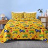 Pamnest Quilt Set Twin Size, Cartoon Construction Car 2 Pcs