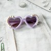 Ridering Toddle Girl Peal Heart Sunglasses,UV 400 Protection for Toddler