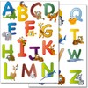 Wandkings Animal ABC English Alphabet Wall Sticker Set, 26 Stickers,