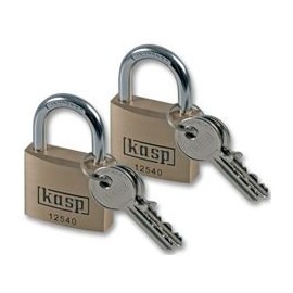 PADLOCK BRASS 40MM 2PK | LOCKS PADLOCK SECURITY, 2 X QTY - K12540D2