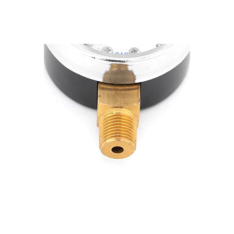 Walfront Pressure Gauge 0-30psi/2bar, 1/8" BSPT, Dual Scale, Compact, Metal