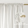 MIULEE Pure White Pom Pom Velvet Curtains for Bedroom/Living Room